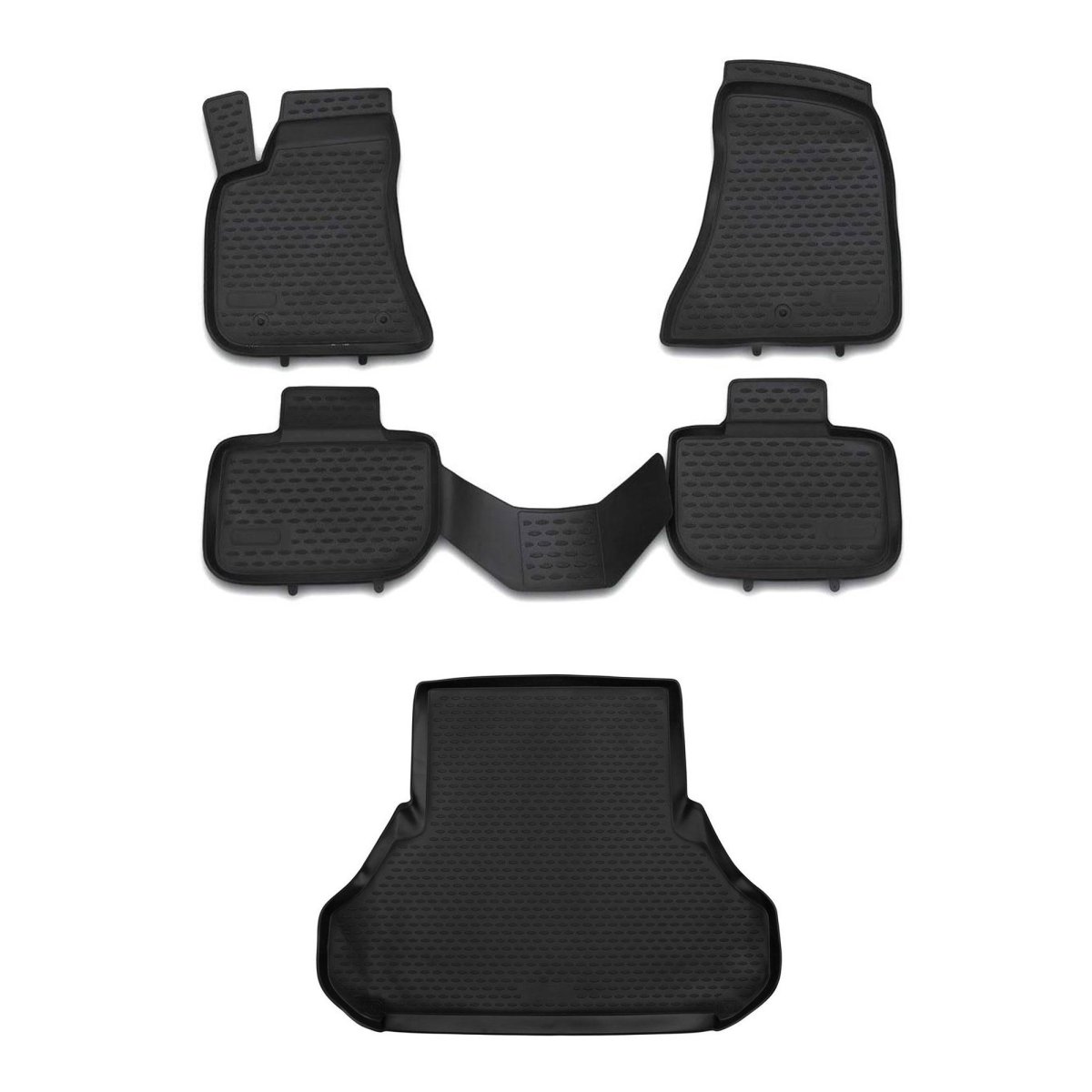 Chrysler 300C Floor-Trunk Mats - Omac - 3D - Black - '11-'23